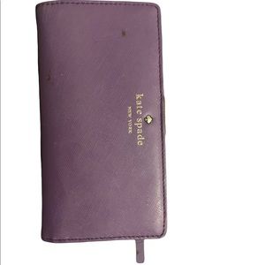 Medium Purple Kate Spade Zip Wallet